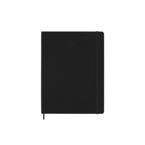 Diář Moleskine 2026 - PRO, tvrdé desky, XL, týdenní, vertikální, černý
