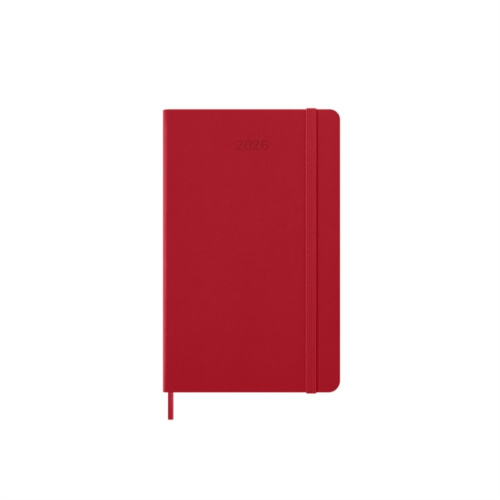 Moleskine 2026 - diář v tvrdých deskách - velikost L, týdenní, červený
