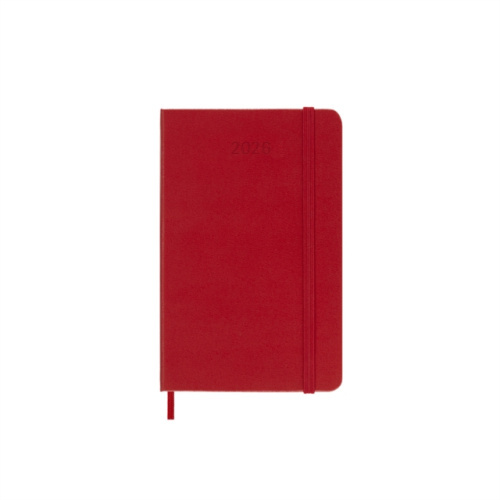 Moleskine 2026 - diář v tvrdých deskách - velikost S, týdenní, červený