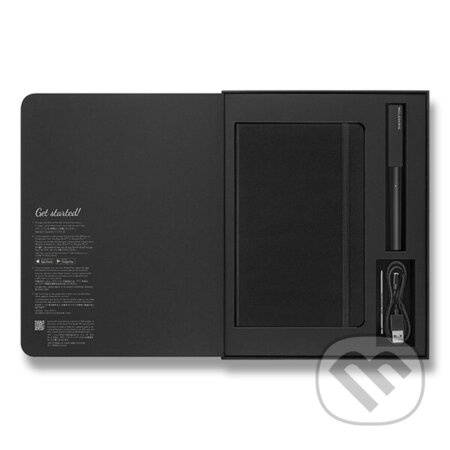 Zápisník a pero Moleskine Smart Writing zápisník linkovaný, L