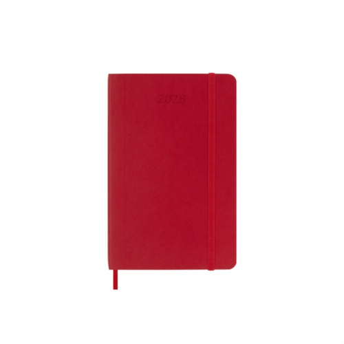 Moleskine 2026 - diář v měkkých deskách - velikost S, týdenní, červený