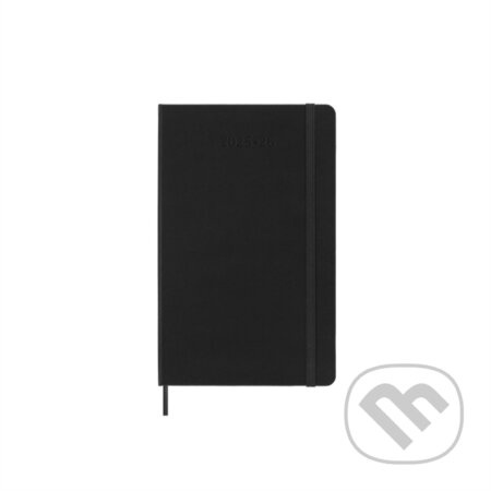 18měsíční diář Moleskine 2025-26 - tvrdé desky L, denní, černý