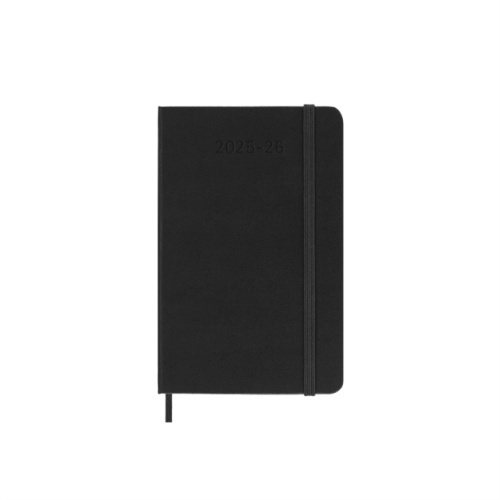 18měsíční diář Moleskine 2024 - 25 - tvrdé desky, S týdenní černý