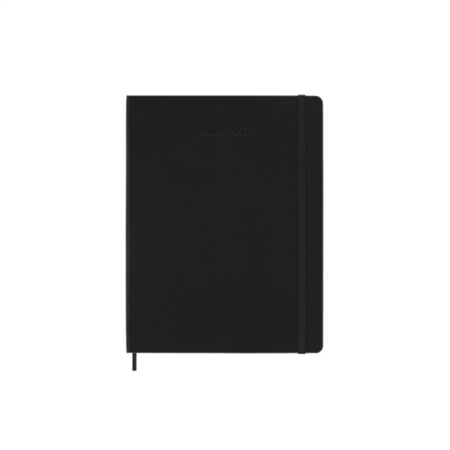 18měsíční diář Moleskine 2025-26 - tvrdé desky XL, týdenní, černý