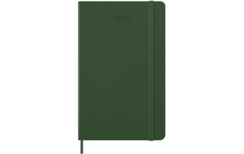 Moleskine 2026 - diář v tvrdých deskách - velikost L, týdenní, tmavě zelený