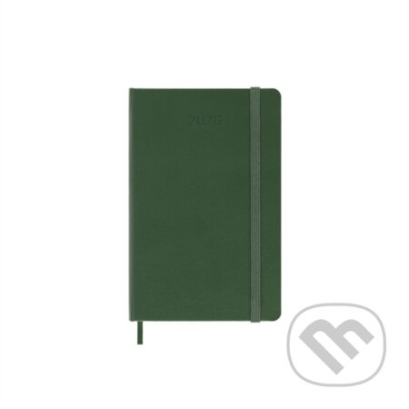 Moleskine 2026 - diář v tvrdých deskách - velikost S, týdenní, tmavě zelený