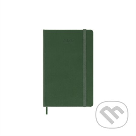 Moleskine 2026 - diář v tvrdých deskách - velikost S, denní, tmavě zelený