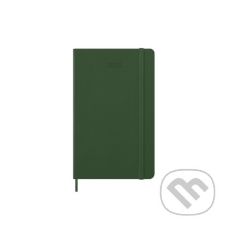 Moleskine 2026 - diář v tvrdých deskách - velikost L, denní, tmavě zelený