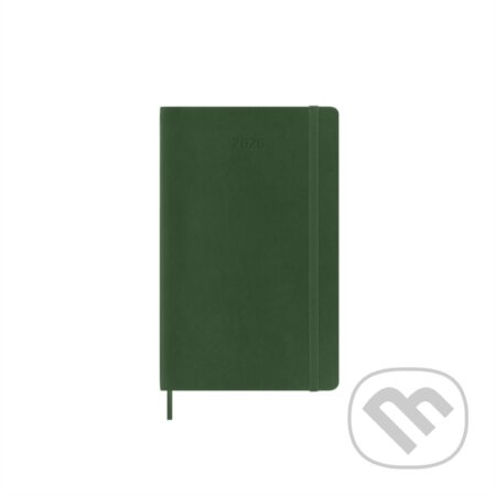 Moleskine 2026 - diář v měkkých deskách - velikost L, denní, tmavě zelený