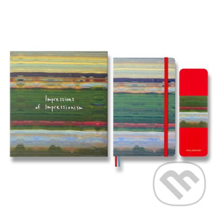Sada Moleskine Impressionism - L, zápisník a pastelky