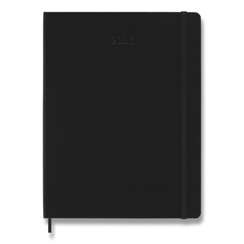 Diář Moleskine Smart Writing 2026 XL, týdenní, černý