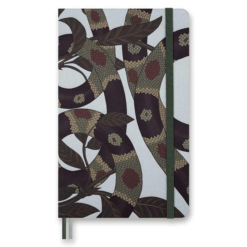 Zápisník Moleskine Snake Leaves L, linkovaný