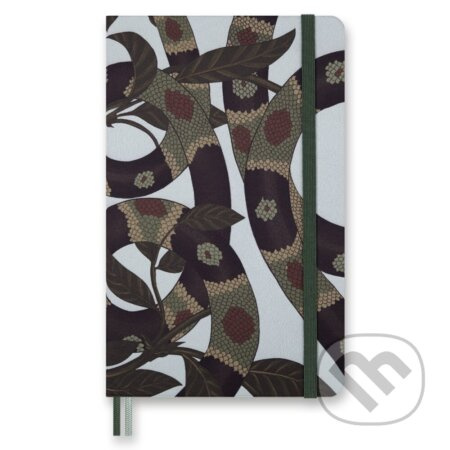 Zápisník Moleskine Snake Leaves L, linkovaný