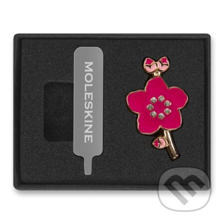 Ozdoba na zápisník Moleskine Sakura Crystal růžová