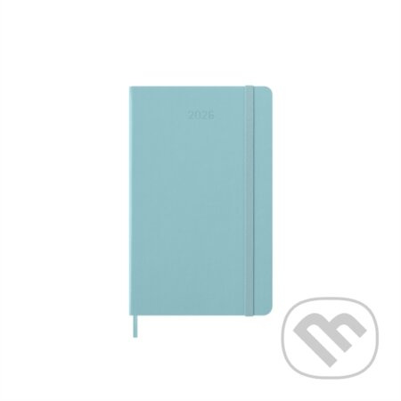 Moleskine 2026 - diář v tvrdých deskách - velikost L, týdenní, tyrkysový