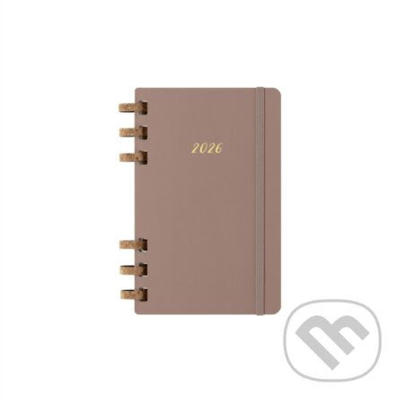 Diář Moleskine Spiral 2026 - tvrdé desky, L, měsíční/týdenní, růžový