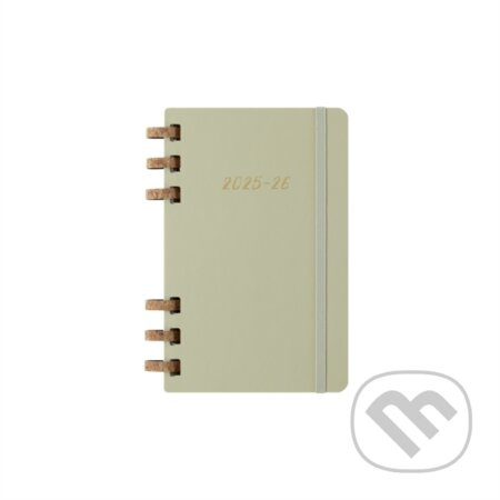 Diář Spiral Moleskine 2025-26 Academic - tvrdé desky - L, světle zelený