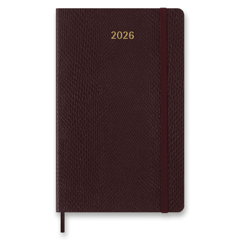 Diář Moleskine Precious & Ethical 2026 - měkké desky L, týdenní, vínový