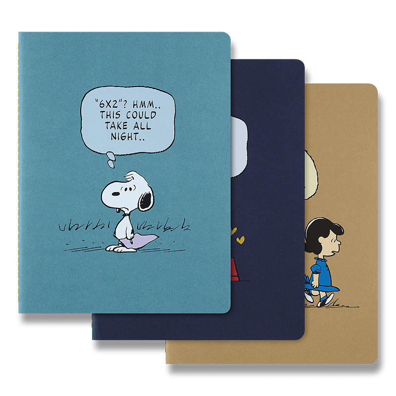 Sešit Moleskine Peanuts XL, linkované, 3 ks, limitovaná edice