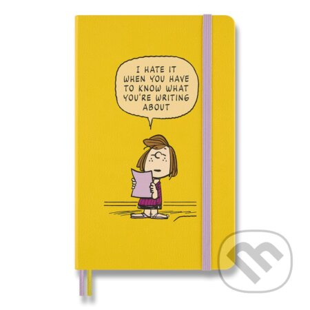 Zápisník Moleskine Peanuts L, linkovaný, žlutý