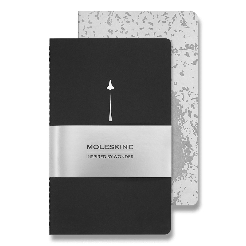 Sešity Moleskine NASA - L, čisté, 2 ks