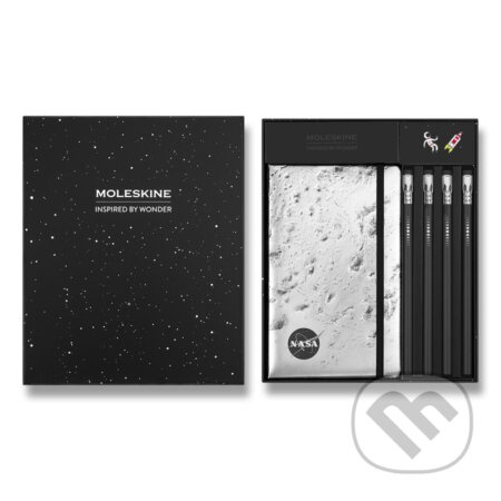 Sada Moleskine NASA - L, zápisník a grafitové tužky