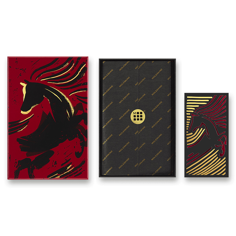 Zápisník Moleskine Horse Wood - tvrdé desky L, linkovaný, sběratelská edice