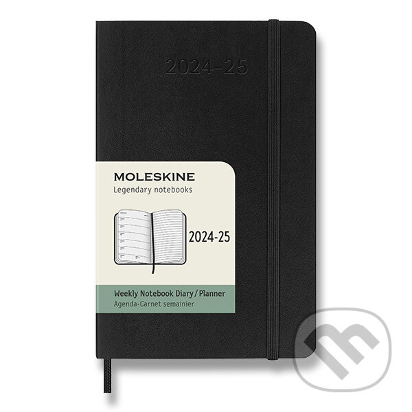 18měsíční diář Moleskine 2026-27 - měkké desky S, týdenní, černý