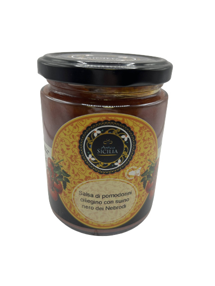 Antica Sicilia Rajčatová omáčka s masem černých prasat Nebrodi 280g