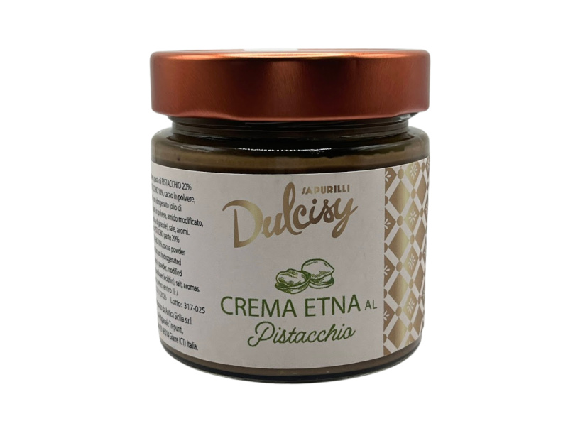 Sapurilli Dulcisy Pistáciový krém Etna (Crema Etna con Pistacchio Siciliano 30%) 210g
