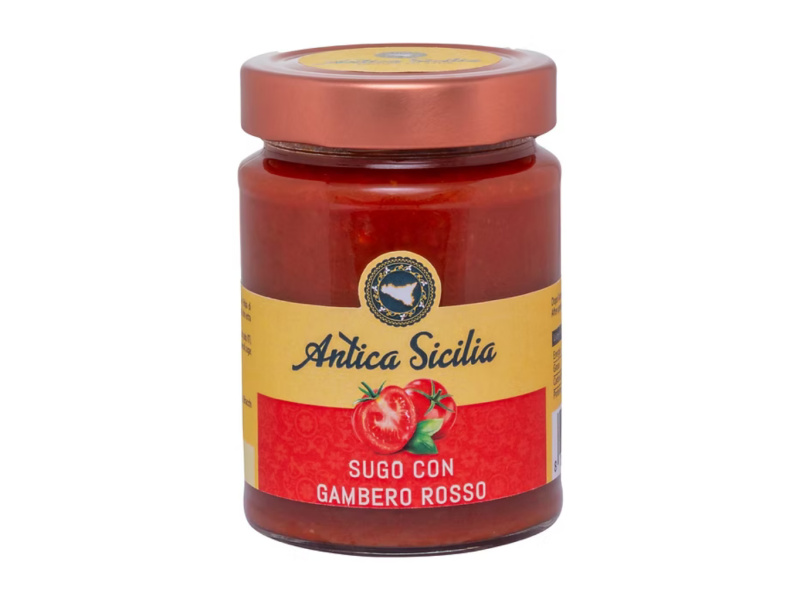 Antica Sicilia Rajčatová omáčka s červenými krevetami (Sugo con Gambero Rosso) 280g