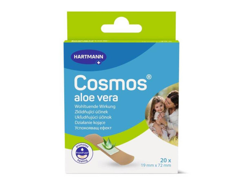 COSMOS Náplast s aloe vera 19 x 72 mm 20 kusů