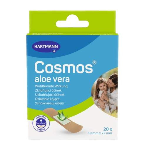 COSMOS Náplast s aloe vera 19 x 72 mm 20 kusů
