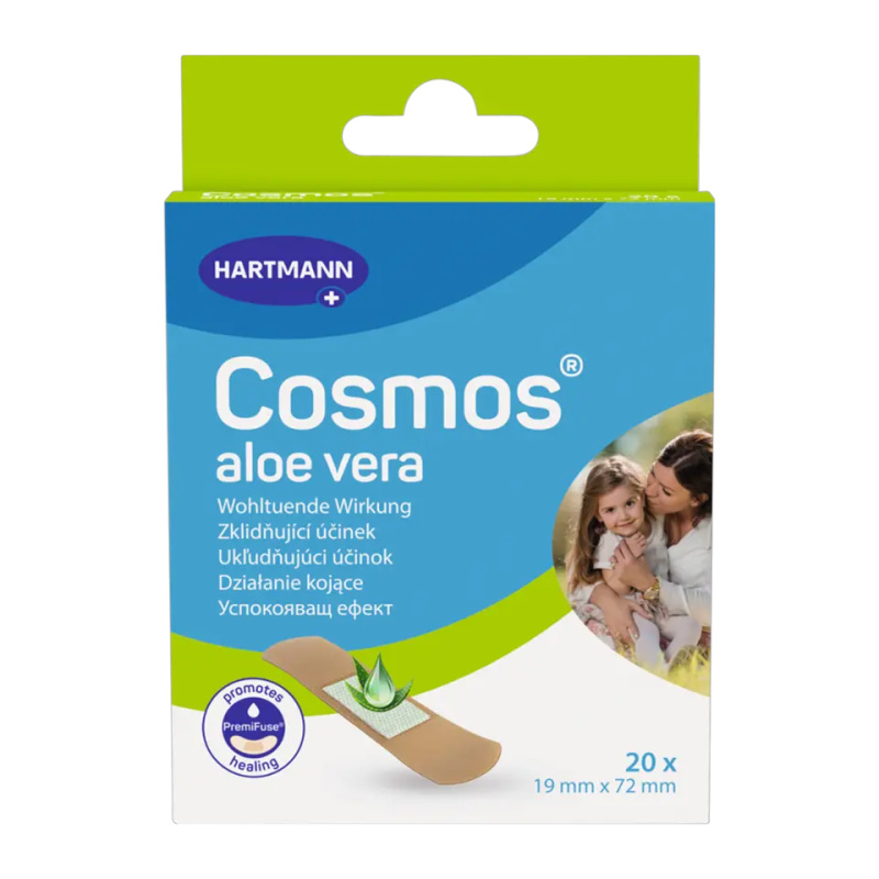 COSMOS Náplast s aloe vera 19 x 72 mm 20 kusů