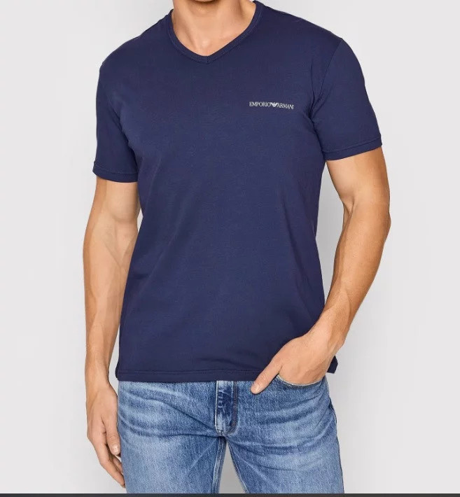 Pánské triko - 111267 2R717 97035 - tm.modrá - Emporio Armani M tm.Modrá