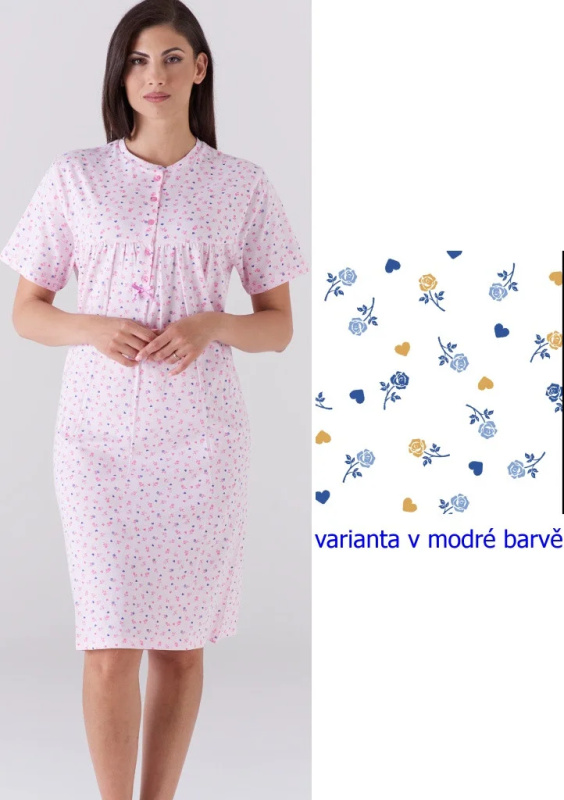 Dámská noční košile KARELPIU KC6027 3xl Modrá