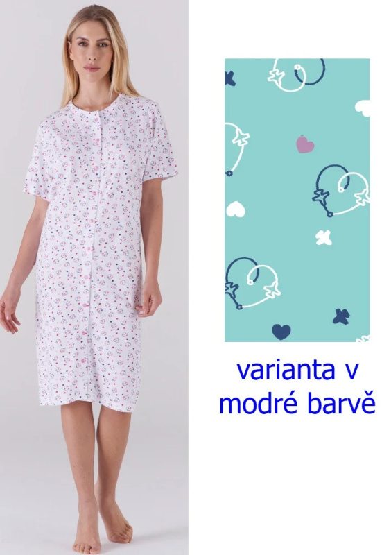 Dámská noční košile KARELPIU KC6076 Bílá M
