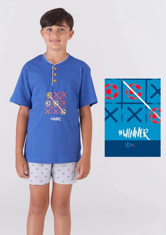 Chlapecké pyžamo Karelpiu KC6167 Modrá 3/4