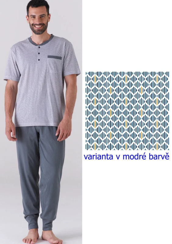 Pánské pyžamo KARELPIU KC6185 3xl Modrá