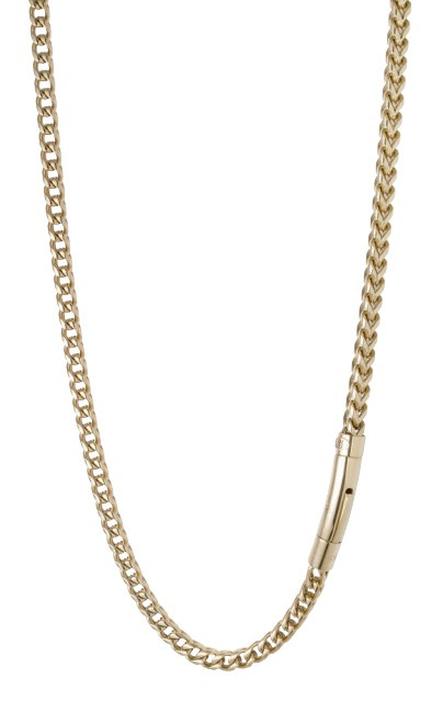 Liu Jo Pánský pozlacený náhrdelník z oceli MLJ685