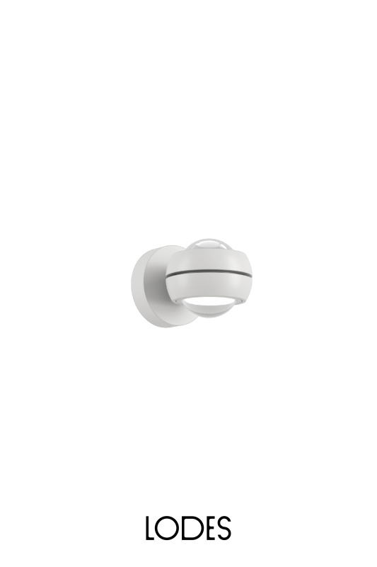 Lodes Nástěnné LED svítidlo NAUTILUS MINI, 12W, ø 8,5 cm, CRI90 Barva: Bílá, Teplota světla: 3000K