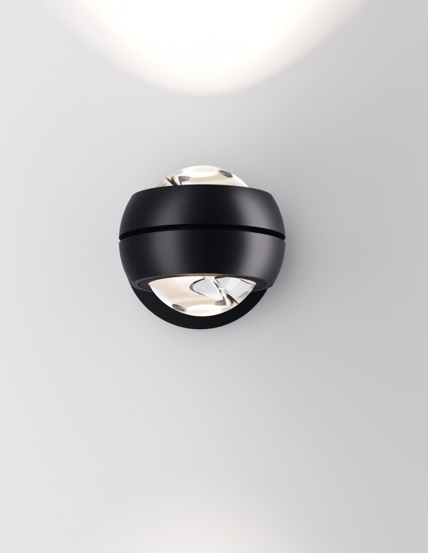 Lodes Nástěnné LED svítidlo NAUTILUS MINI, 12W, ø 8,5 cm, CRI90 Barva: Černá, Teplota světla: 2700K