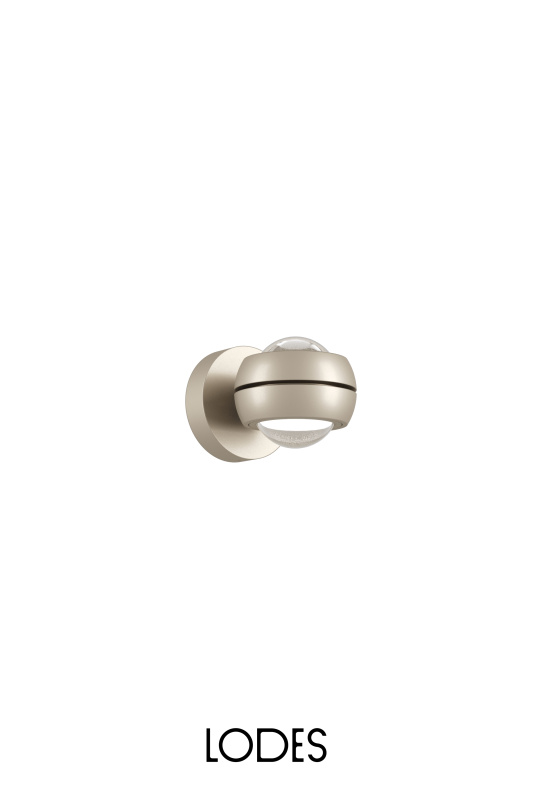 Lodes Nástěnné LED svítidlo NAUTILUS MINI, 12W, ø 8,5 cm, CRI90 Barva: Champagne, Teplota světla: 2700K