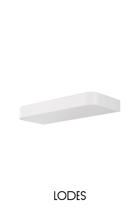 Lodes Nástěnné LED svítidlo SHIFT, 32,5W, š. 34 cm, CRI90 Barva: Bílá, Teplota světla: 2700K, Stmívání, řízení: TRIAC