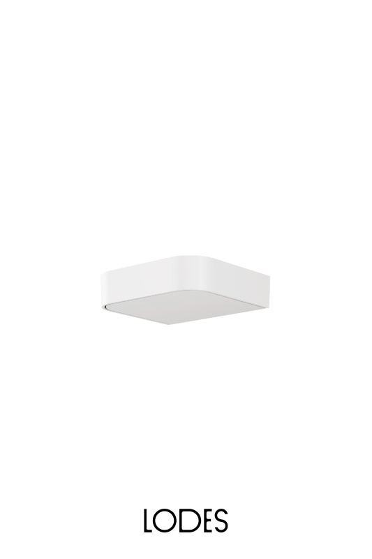 Lodes Nástěnné LED svítidlo SHIFT, 16W, š. 17 cm, CRI90 Barva: Bílá, Teplota světla: 2700K, Stmívání, řízení: DALI