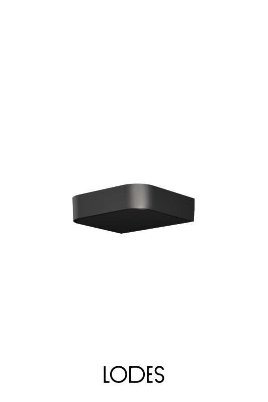 Lodes Nástěnné LED svítidlo SHIFT, 16W, š. 17 cm, CRI90 Barva: Černá, Teplota světla: 2700K, Stmívání, řízení: DALI