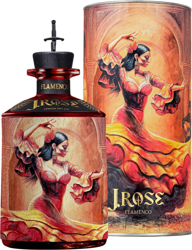 J.Rose Flamenco Gin v tube 43% 0,7l