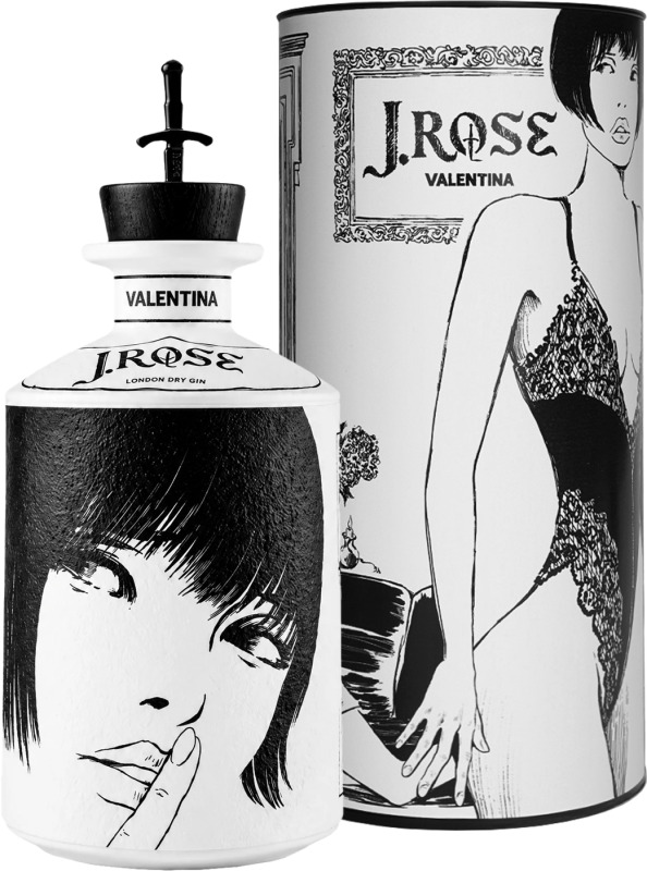 J.Rose London Dry Artisan Gin Valentina No.01 v tube 43% 0,7l
