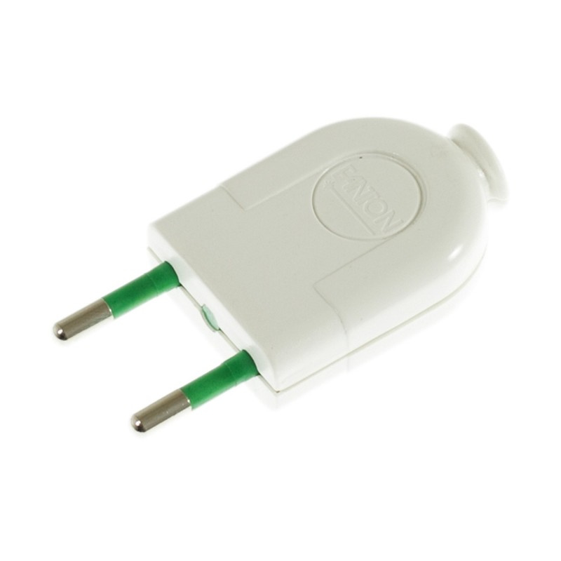 creative cables Dvoupólová zástrčka 10A malá Barva komponentu: Bílá