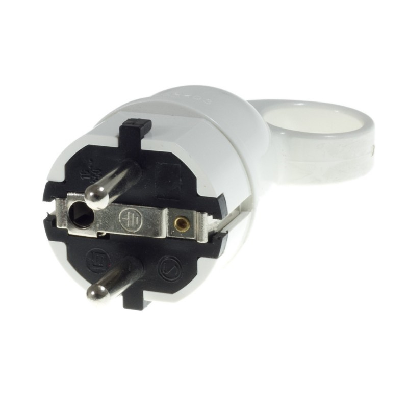 creative cables Zástrčka schuko comfort 16A 250V s prstencem Barva komponentu: Bílá